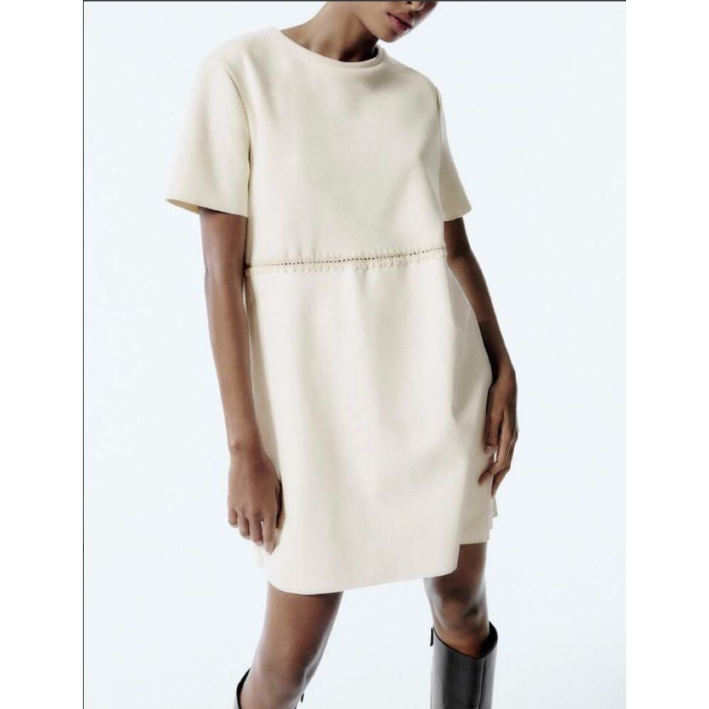 ZARA faux suede combination dress